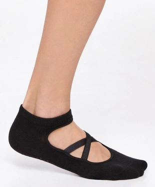 2 пары носков из смесового хлопка с резинками для йоги и пилатеса- Заказать в России