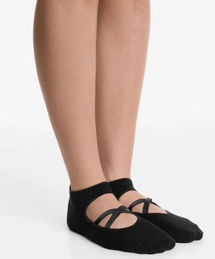 2 пары носков из смесового хлопка с резинками для йоги и пилатеса- Заказать в России