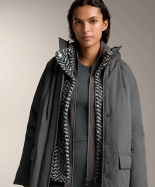 Удлиненный топ-майка в рубчик из смесового модала- Заказать в России