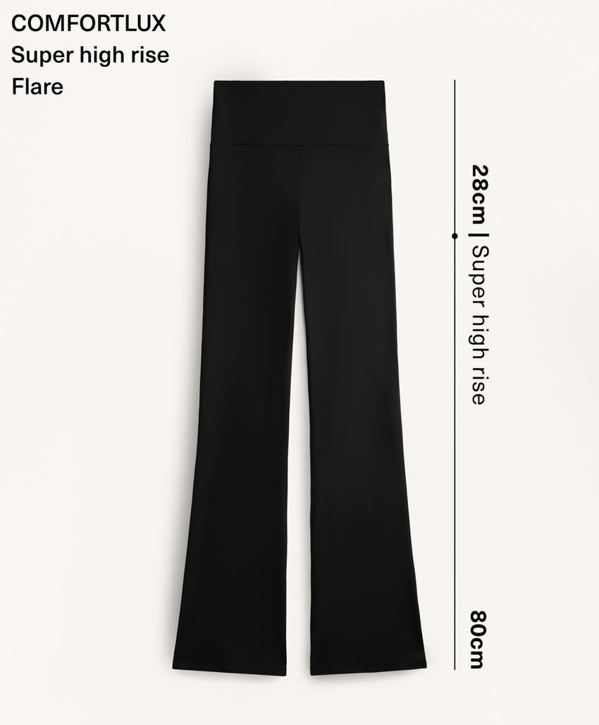 Брюки клеш с очень высокой посадкой Comfortlux
