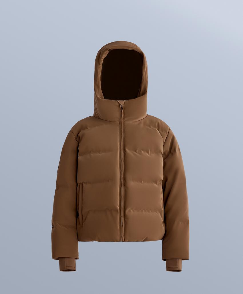 Водостойкая стеганая куртка SKI из атласа с пухом MINARDI PIUME