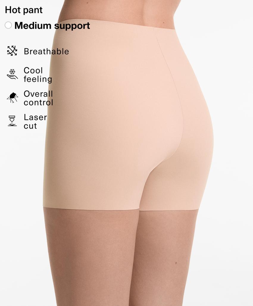 Hot pant с завышенной талией, невидимые, с лазерной обработкой краев