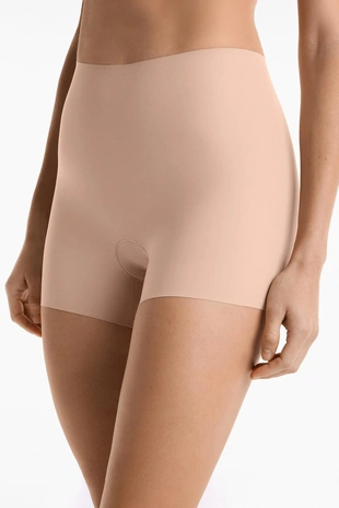 HOT PANT с завышенной талией, невидимые, с лазерной обработкой краев- Заказать в России