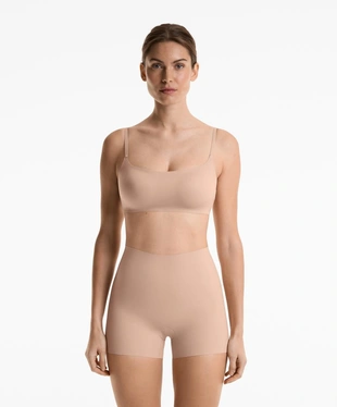 HOT PANT с завышенной талией, невидимые, с лазерной обработкой краев- Заказать в России