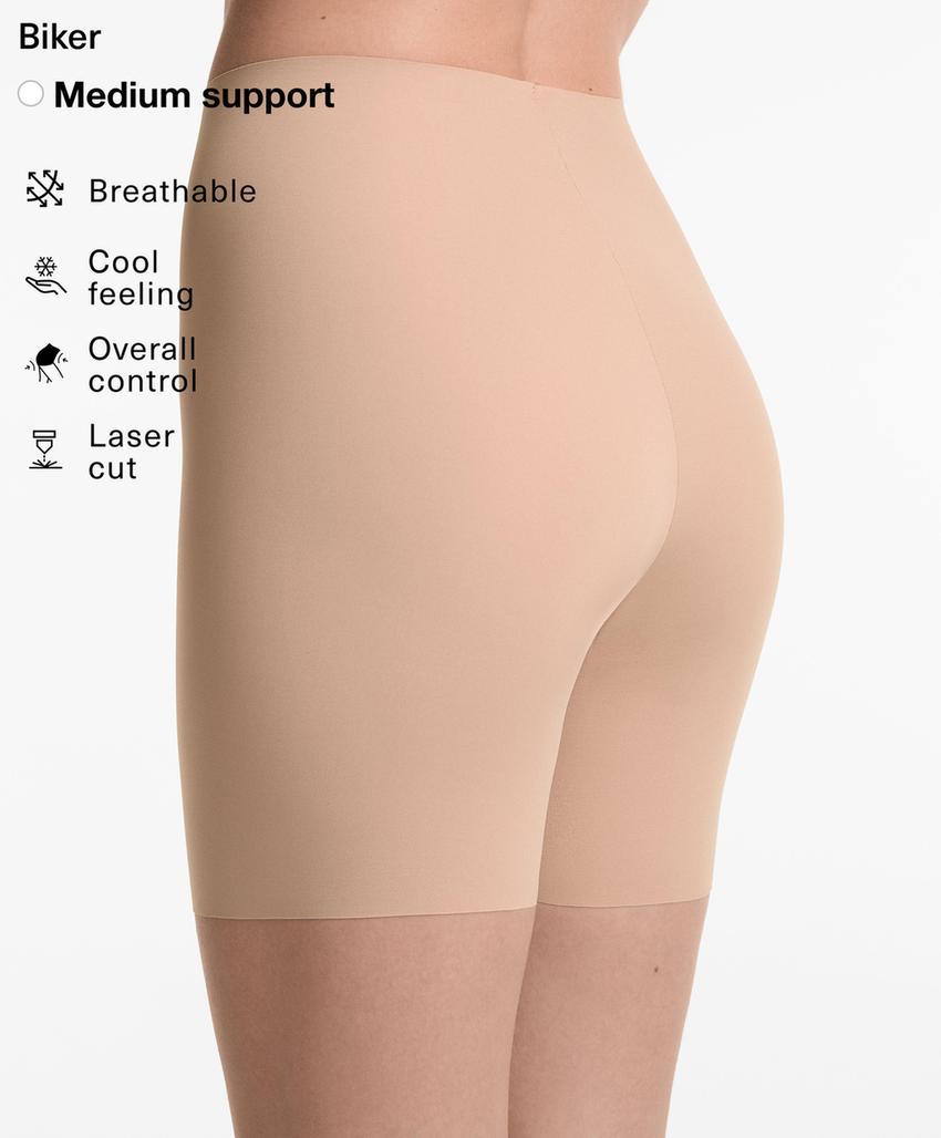 Велосипедки с завышенной талией, бесшовные, с лазерной обработкой