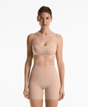 Велосипедки с завышенной талией, бесшовные, с лазерной обработкой- Заказать в России