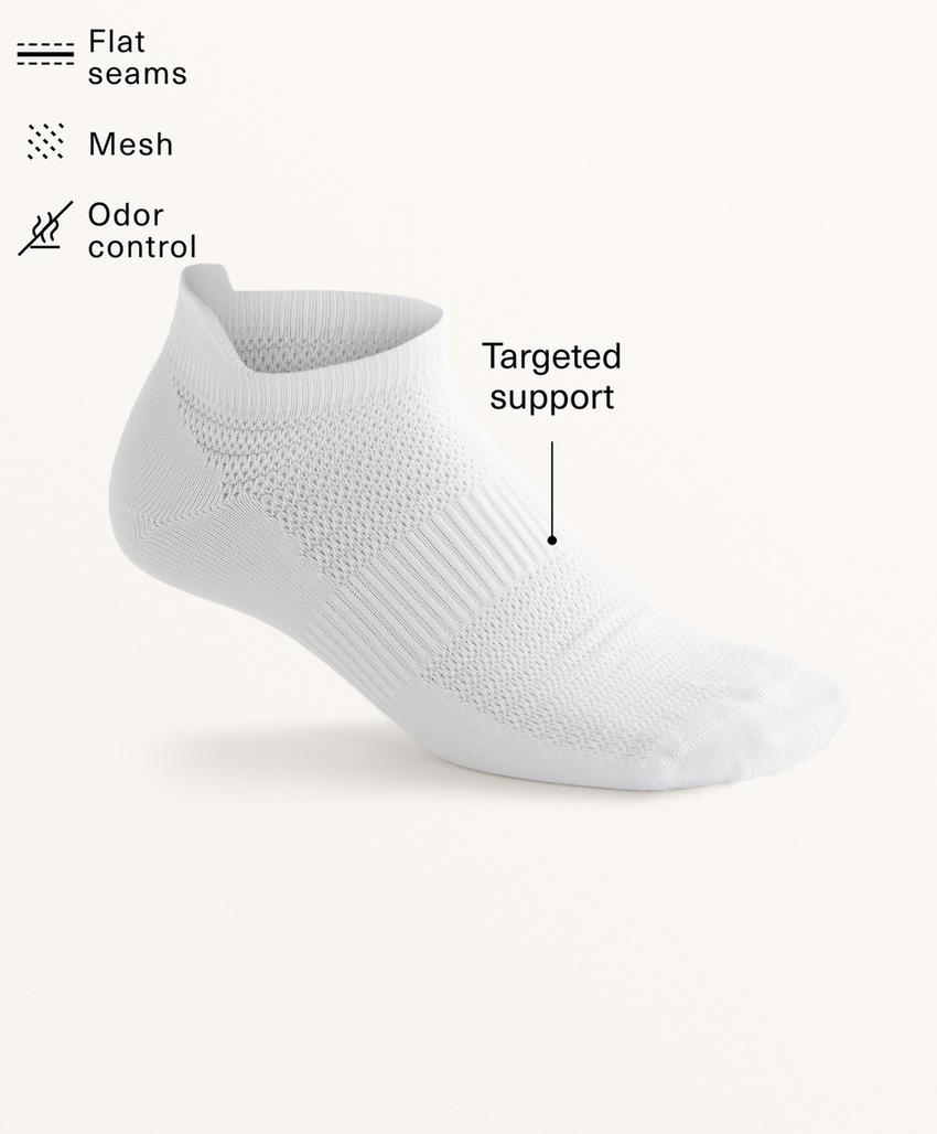 3 пары спортивных носков-сникеров с язычком из смесового полиамида