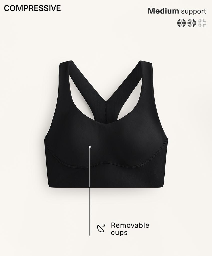 Бюстгальтер Compressive с чашками и средней степенью поддержки
