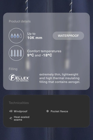 Утепленная водонепроницаемая куртка 10K FELLEX® с AEROGEL- Заказать в России