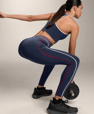 Легинсы COMPRESSIVE с высокой посадкой, компрессионным поясом, 65 см- Заказать в России