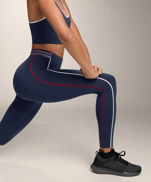 Легинсы COMPRESSIVE с высокой посадкой, компрессионным поясом, 65 см- Заказать в России