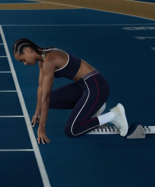 Легинсы COMPRESSIVE с высокой посадкой, компрессионным поясом, 65 см- Заказать в России