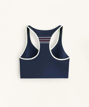 Спортивный топ средней поддержки с резиновыми вставками- Заказать в России