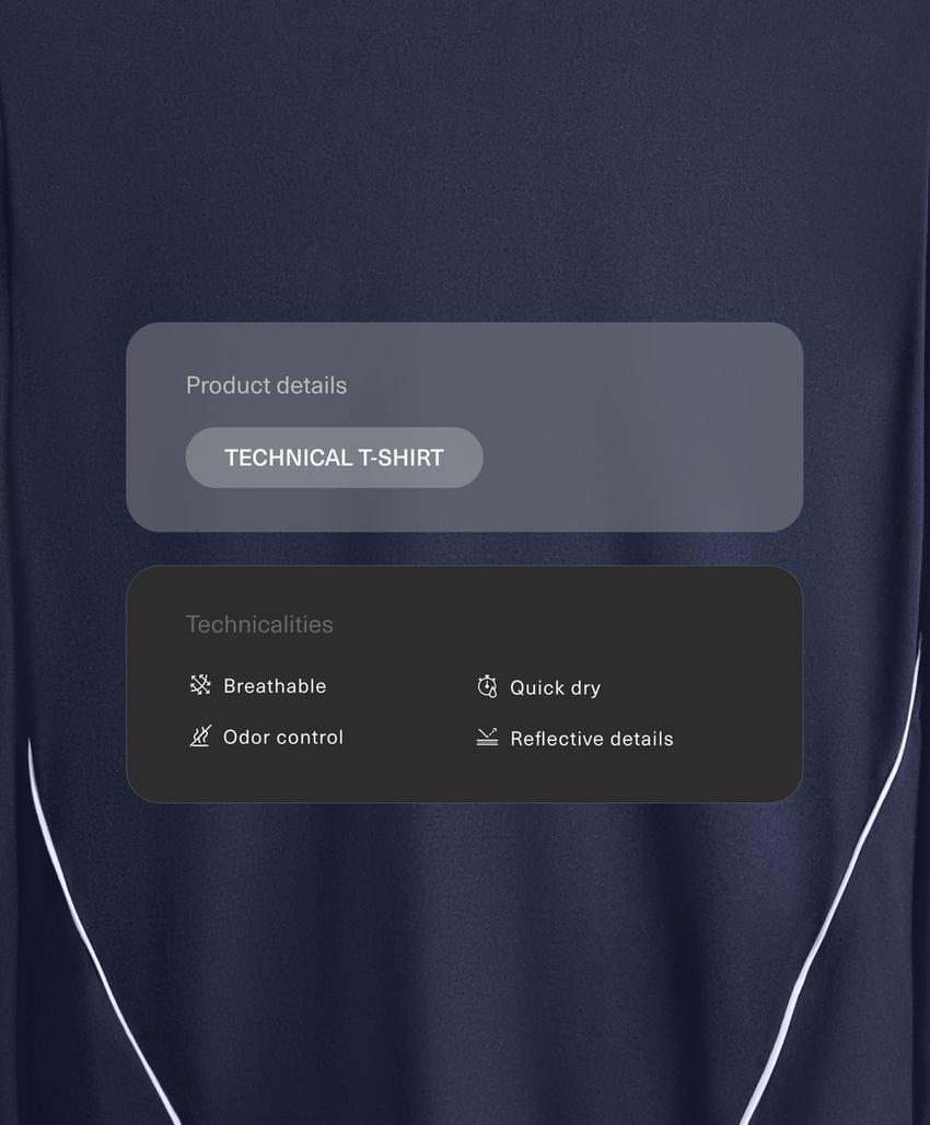 Лонгслив из высокотехнологичной ткани с кантом