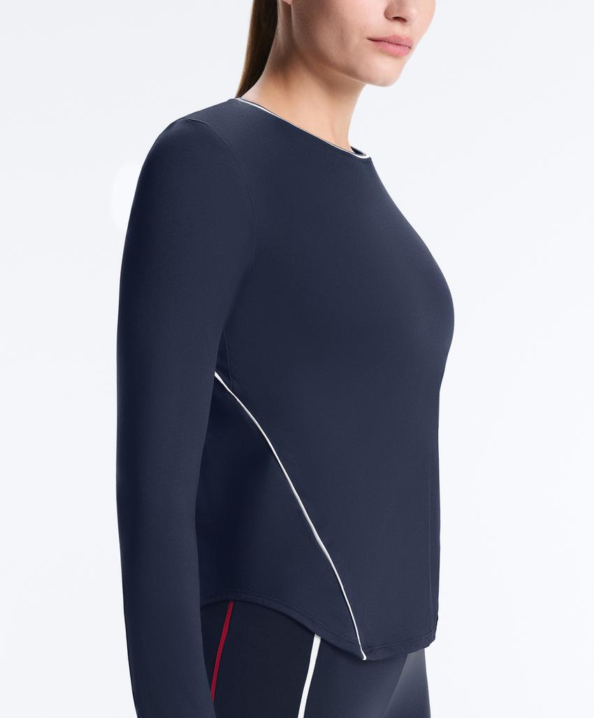 Лонгслив из высокотехнологичной ткани с кантом