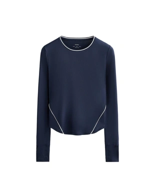 Лонгслив из высокотехнологичной ткани с кантом- Заказать в России