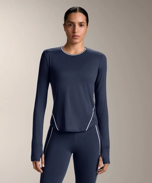 Лонгслив из высокотехнологичной ткани с кантом- Заказать в России