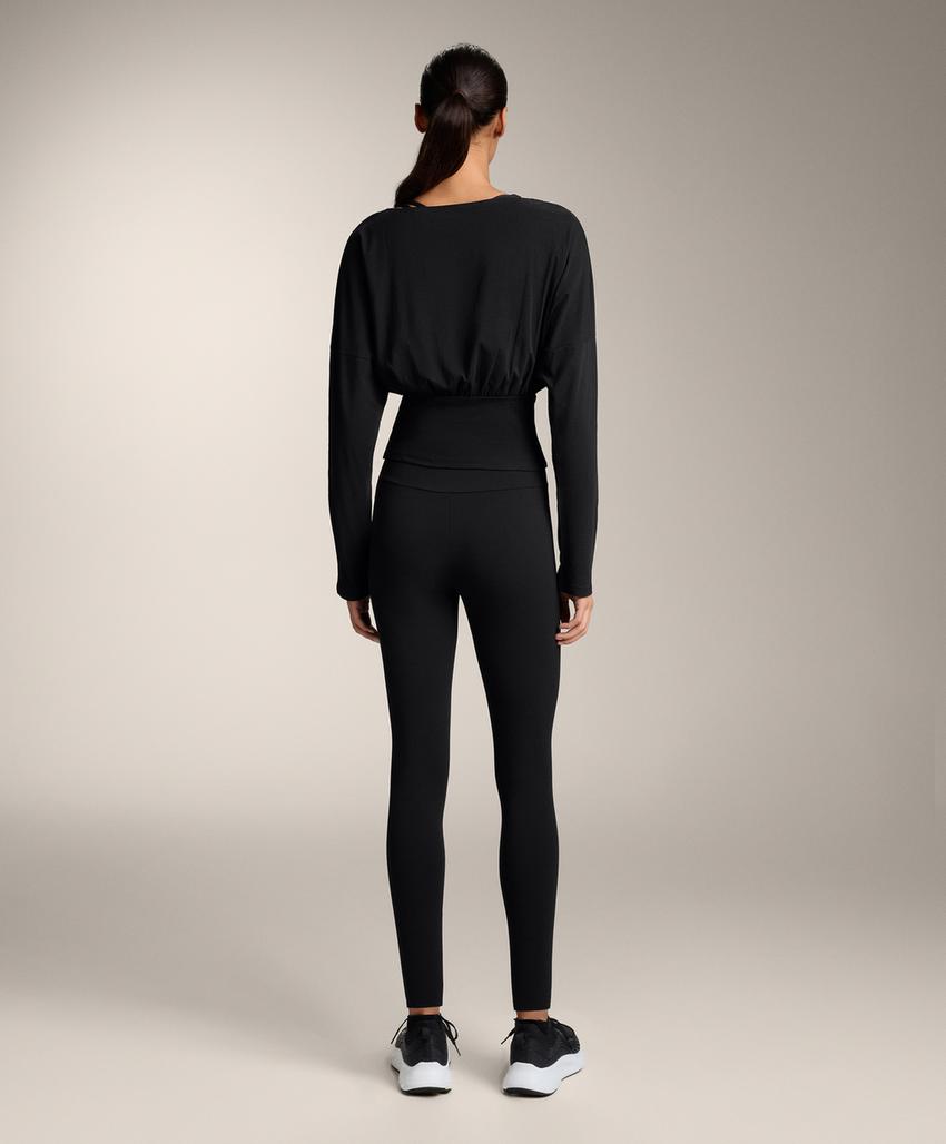 Футболка с приталенной талией из смесового хлопка