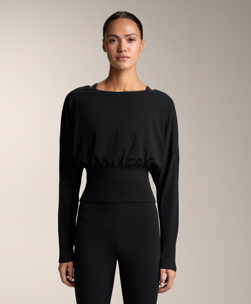 Футболка с приталенной талией из смесового хлопка