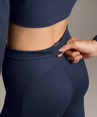 Брюки клеш в рубчик COMFORTLUX с завышенной талией- Заказать в России