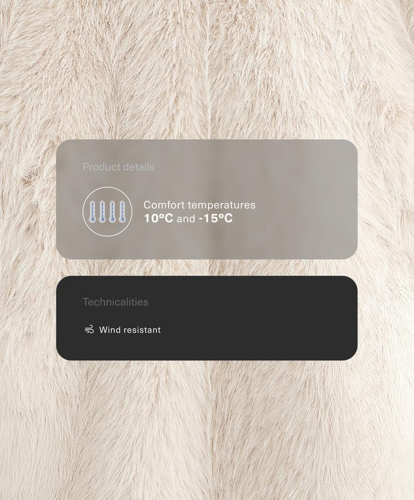 Куртка с капюшоном из искусственного меха