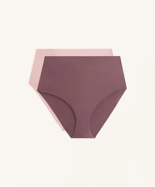 2 INVISIBLE POLYAMIDE BLEND MEDIUM-SUPPORT HIGH-WAISTED CLASSIC BRIEFS- Заказать в России