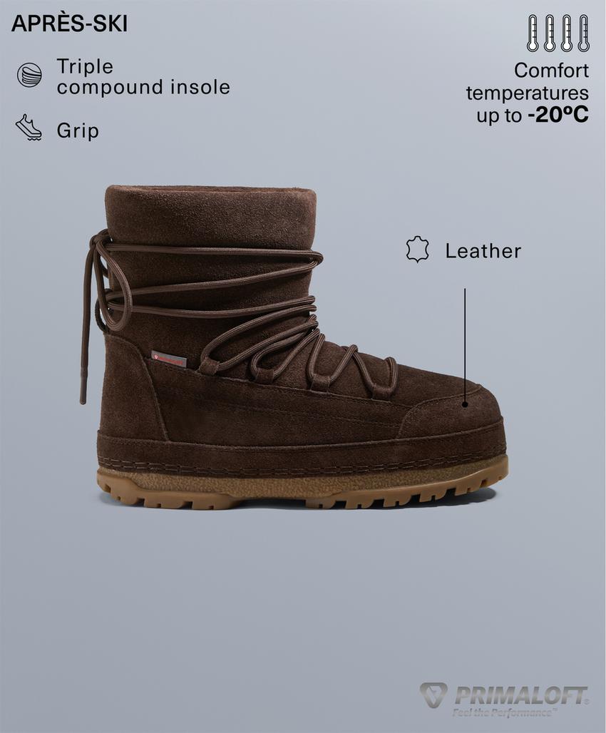 Технические замшевые ботинки со шнуровкой