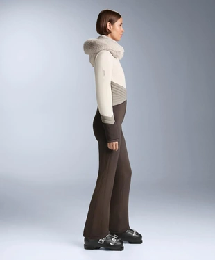 Водостойкий облегающий эластичный комбинезон SKI в стиле колор-блок- Заказать в России