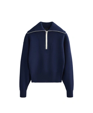 Свитер с высоким воротником и молнией до уровня груди- Заказать в России