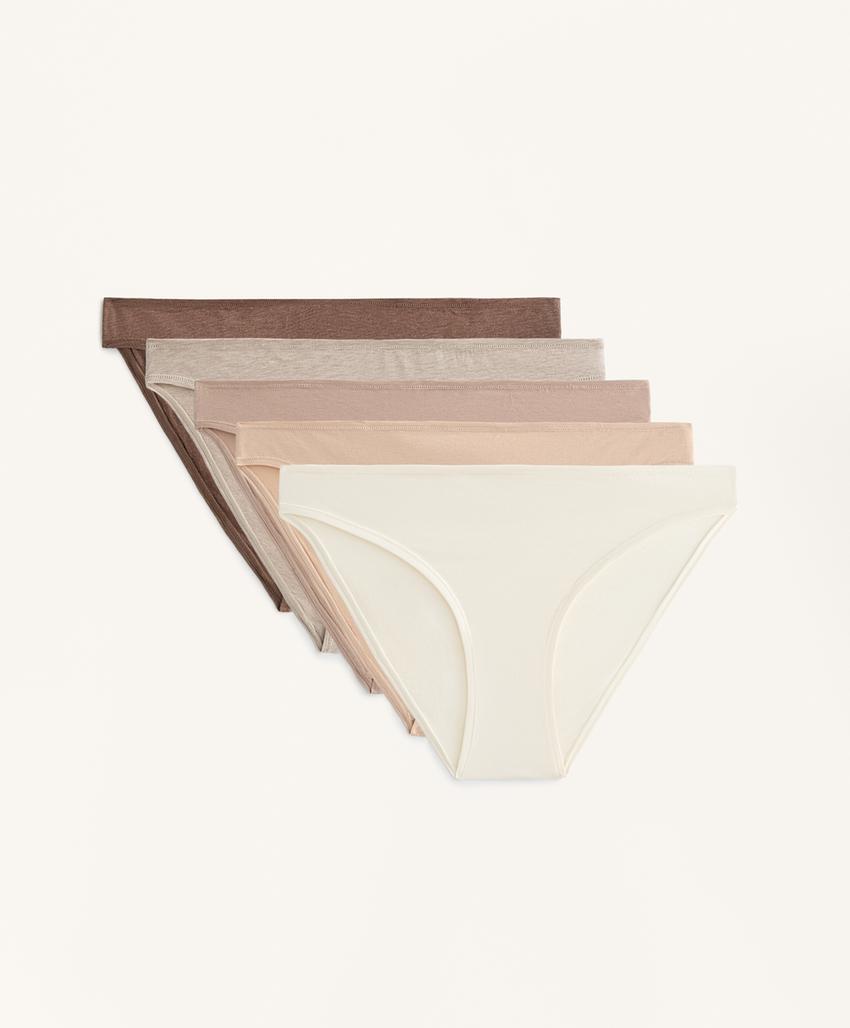 5 классических трусов из смесового хлопка