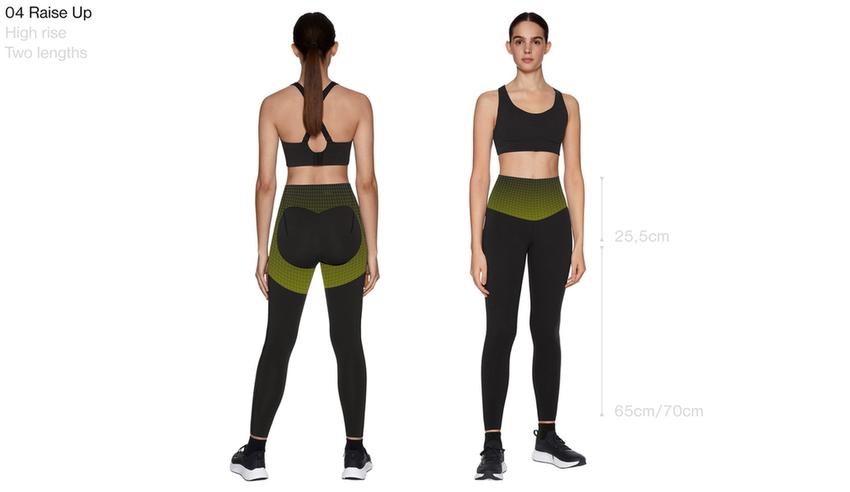 Легинсы Compressive Raise Up с завышенной талией длиной до щиколотки