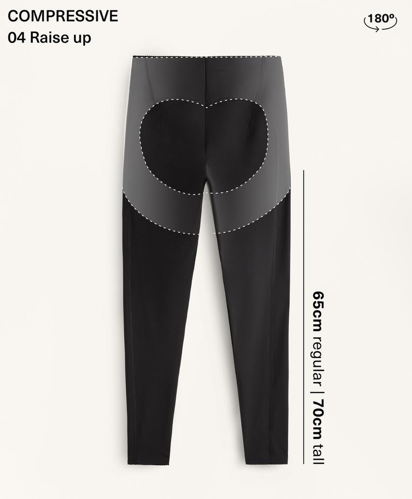 Легинсы Compressive Raise Up с завышенной талией длиной до щиколотки