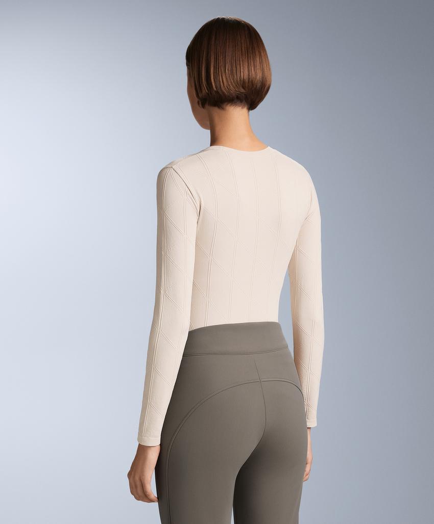 Термофутболка с жаккардовым узором seamless base layer