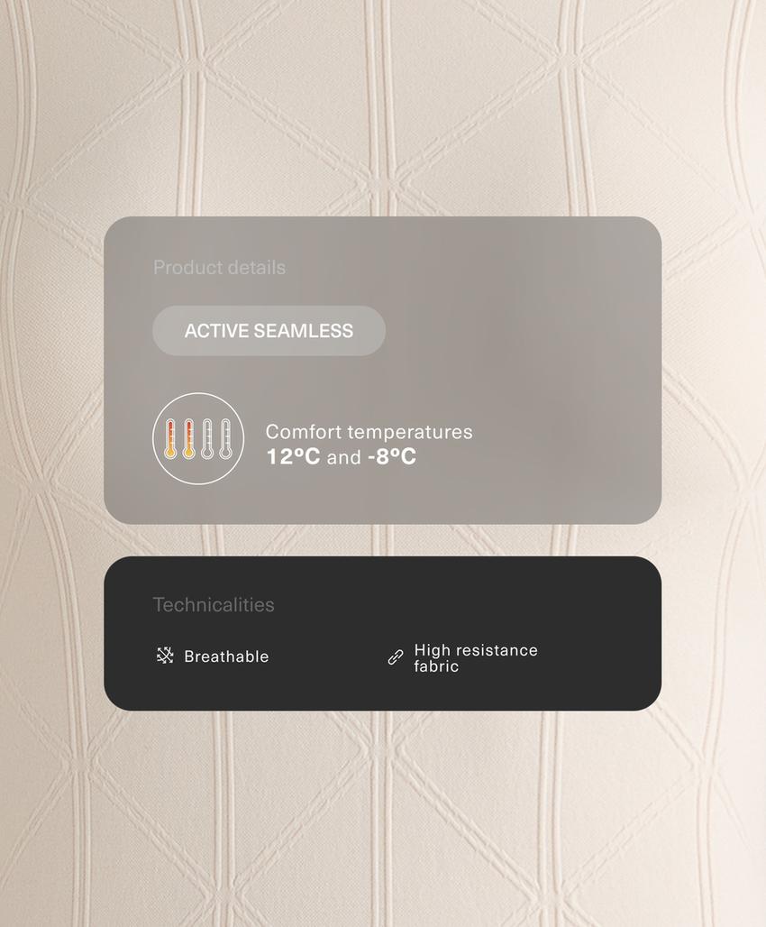 Термофутболка с жаккардовым узором seamless base layer