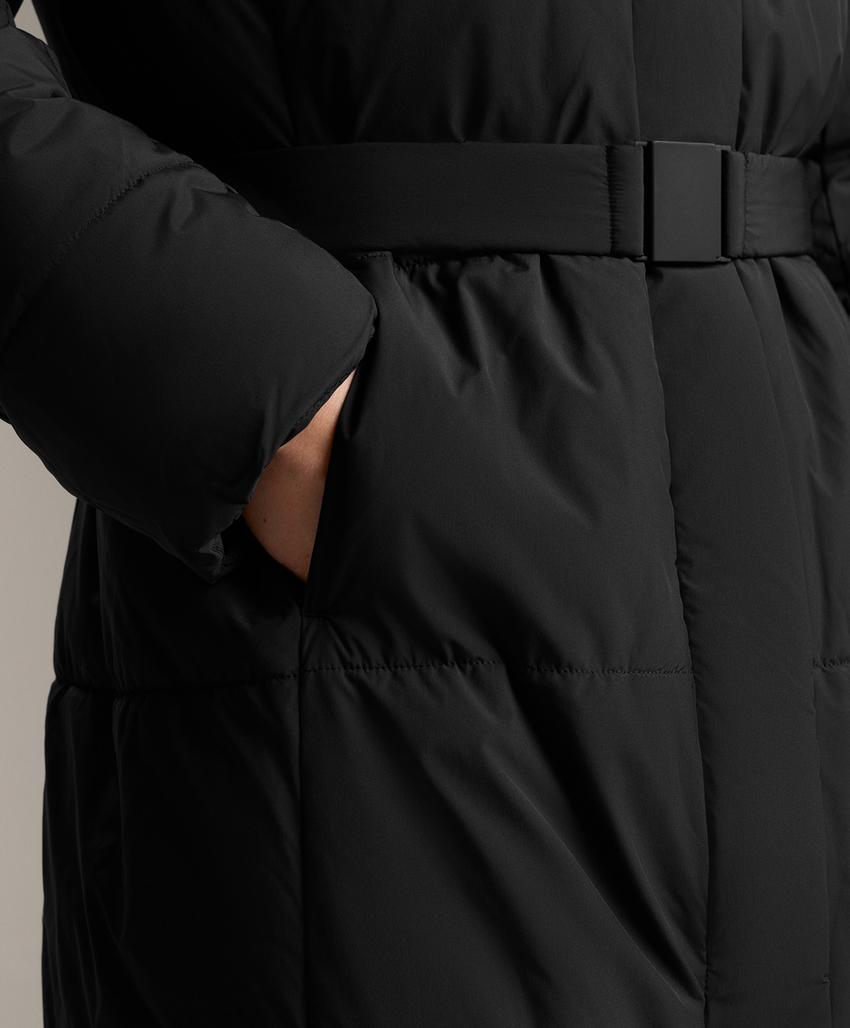 Длинная водоотталкивающая утепленная куртка Primaloft®