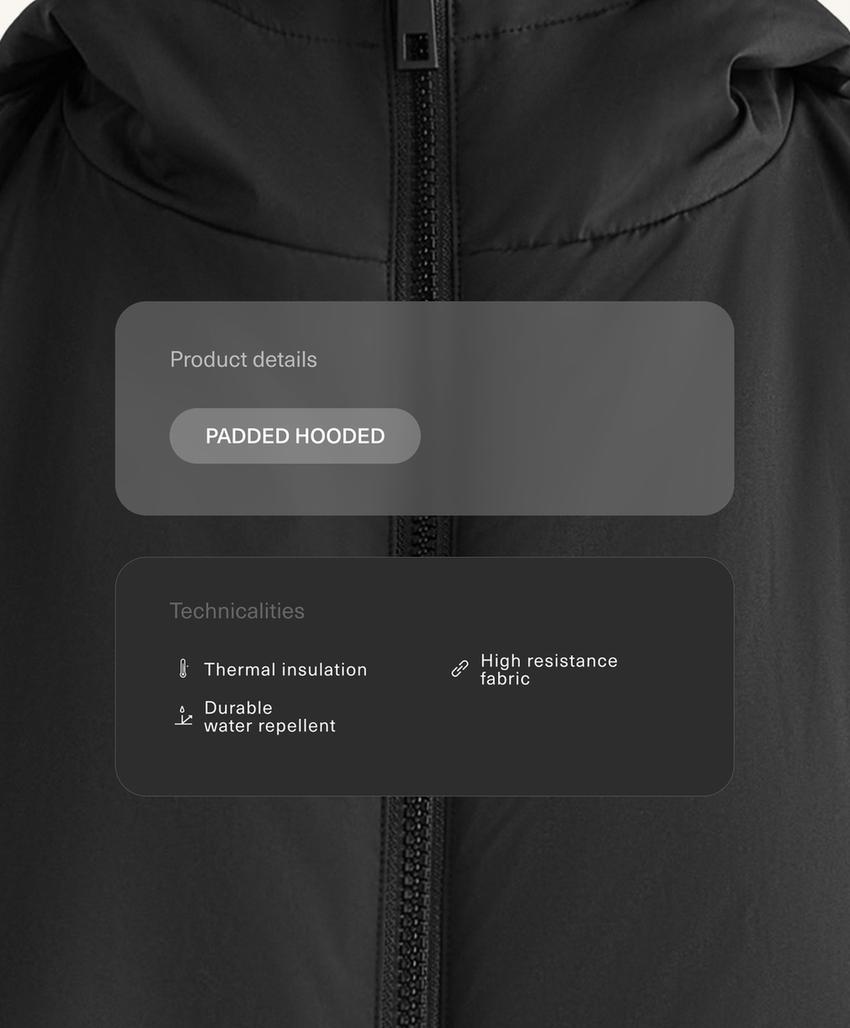 Стеганый жилет с капюшоном