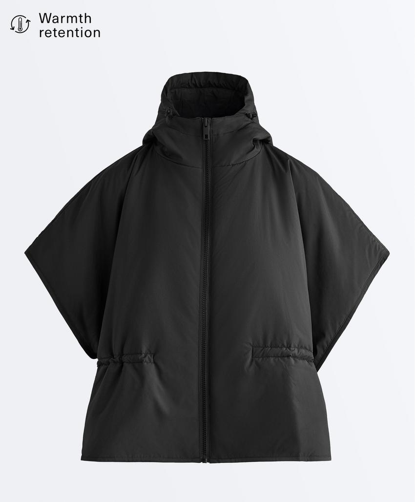 Стеганый жилет с капюшоном