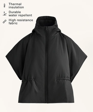 Стеганый жилет с капюшоном- Заказать в России