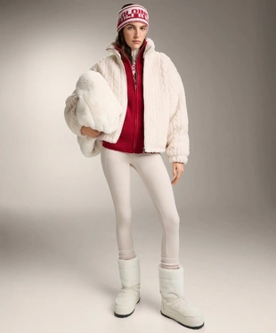 Длинный вязаный кардиган в рубчик- Заказать в России