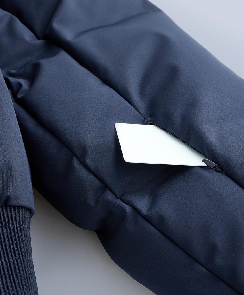 Водостойкая куртка в стиле ретро с 80% пуха и 20% пера MINARDI PIUME SKI