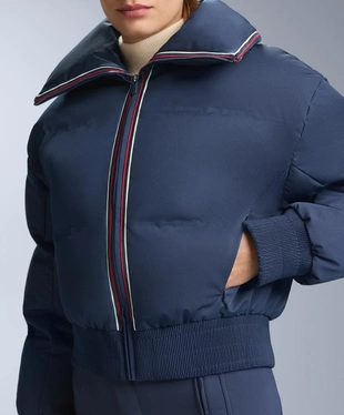 Водостойкая куртка в стиле ретро с 80% пуха и 20% пера MINARDI PIUME SKI- Заказать в России