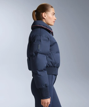 Водостойкая куртка в стиле ретро с 80% пуха и 20% пера MINARDI PIUME SKI- Заказать в России