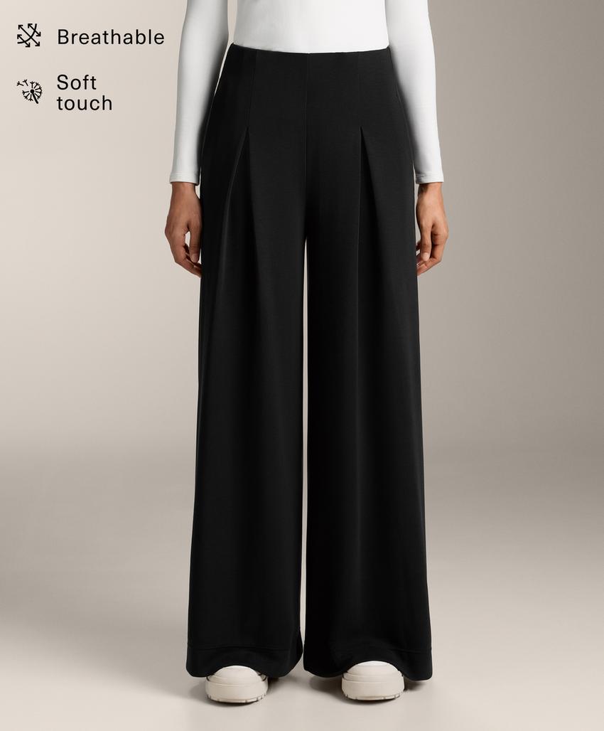 Длинные брюки премиум-класса со складкой и модалом