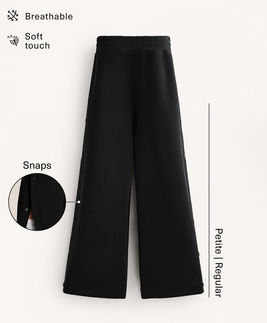 Прямые брюки в рубчик на пуговицах из мягкой ткани с модалом