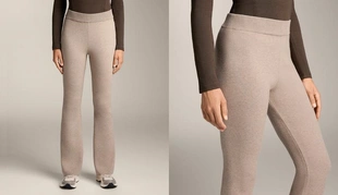 Вязаные брюки клеш- Заказать в России