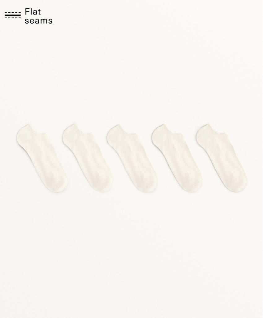 5 пар носков-сникеров из смесового хлопка