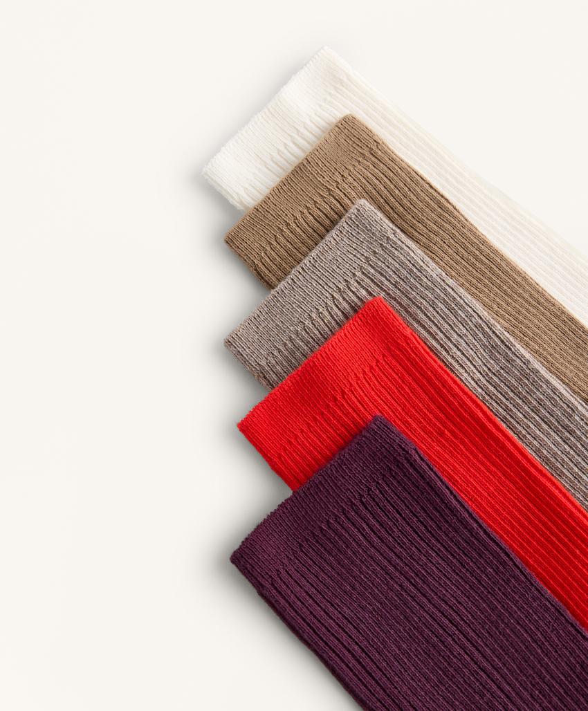 5 пар классических носков из смесового хлопка