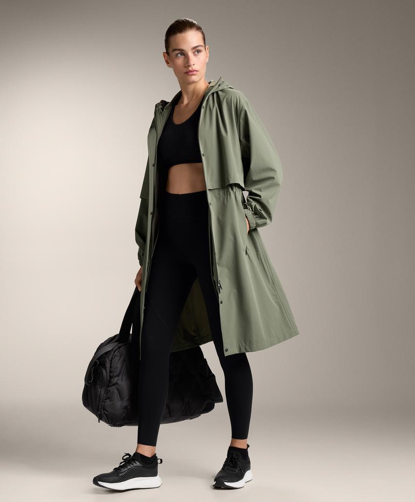 Compressive firm support cross-back sports bra