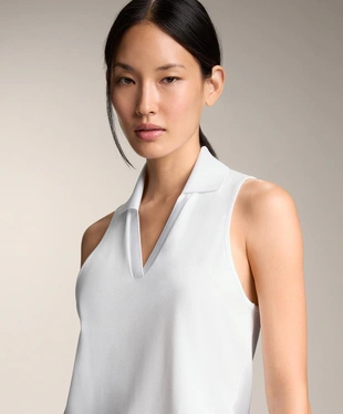 Поло из пике без рукавов- Заказать в России