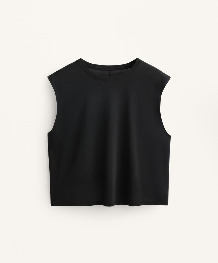 Топ без рукавов из смесового модала